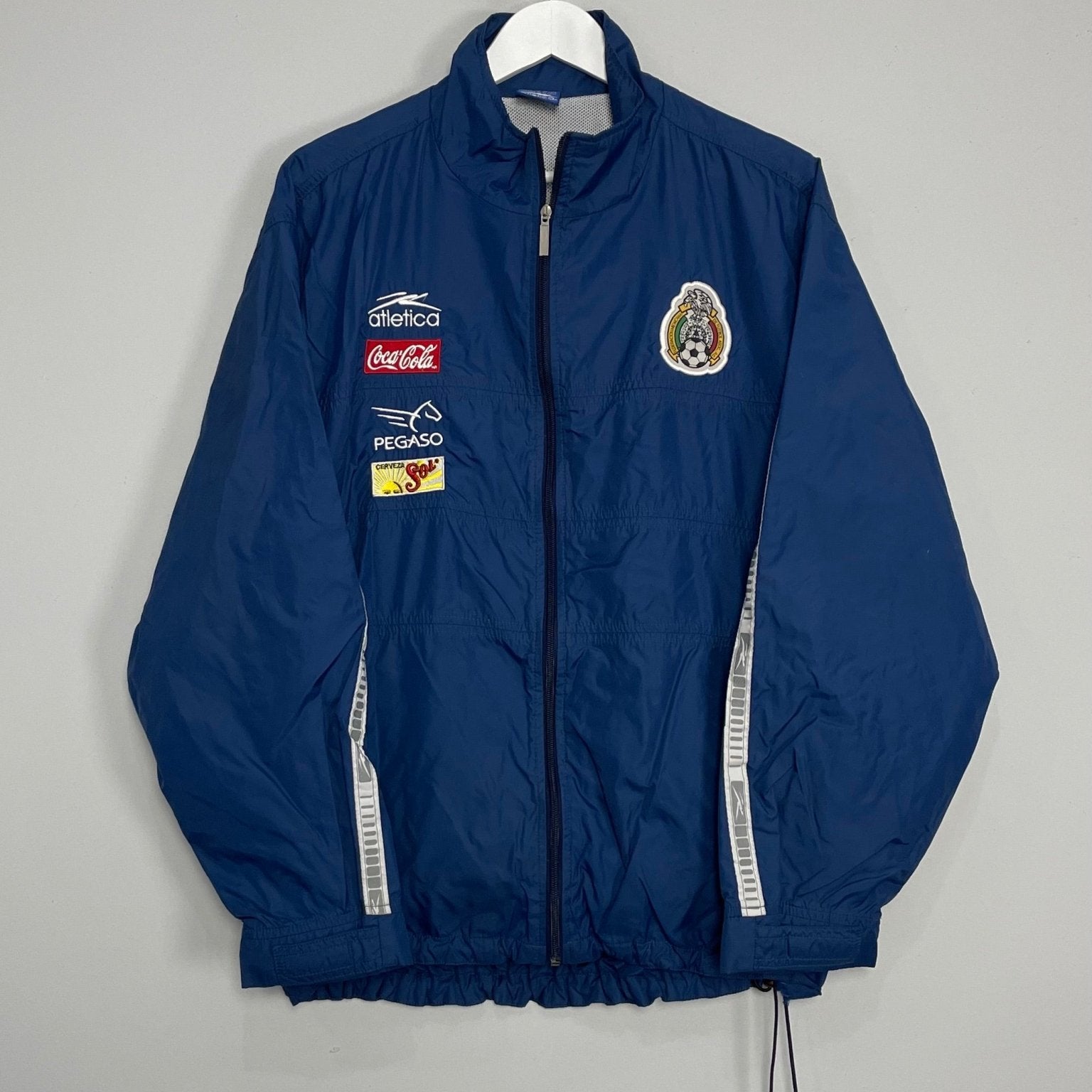 Shop 2001/02 MEXICO TRACK JACKET (L) ATLETICA, classic football shirts, vintage football shirts & retro soccer jerseys at Cult Kits