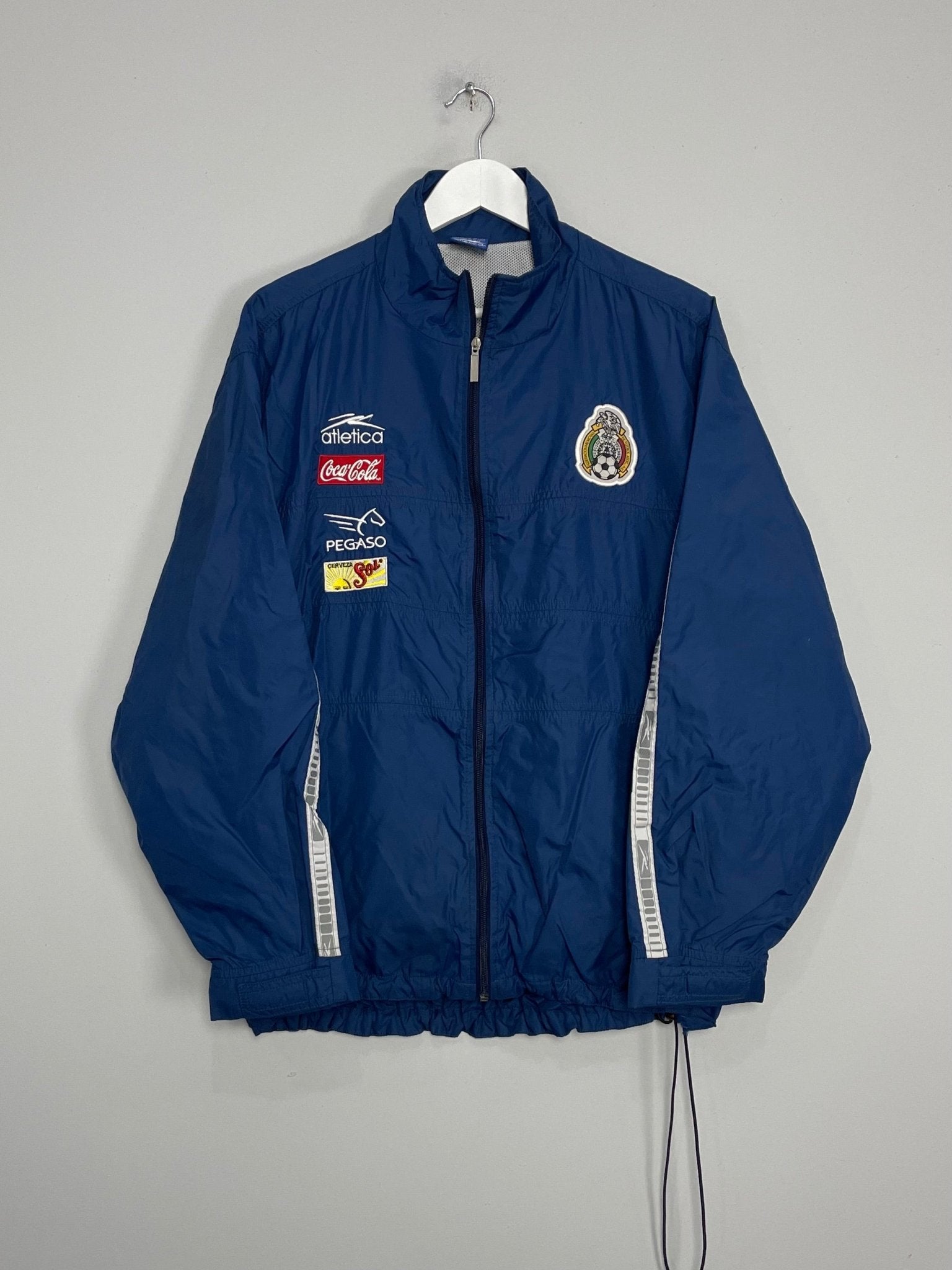 Shop 2001/02 MEXICO TRACK JACKET (L) ATLETICA, classic football shirts, vintage football shirts & retro soccer jerseys at Cult Kits