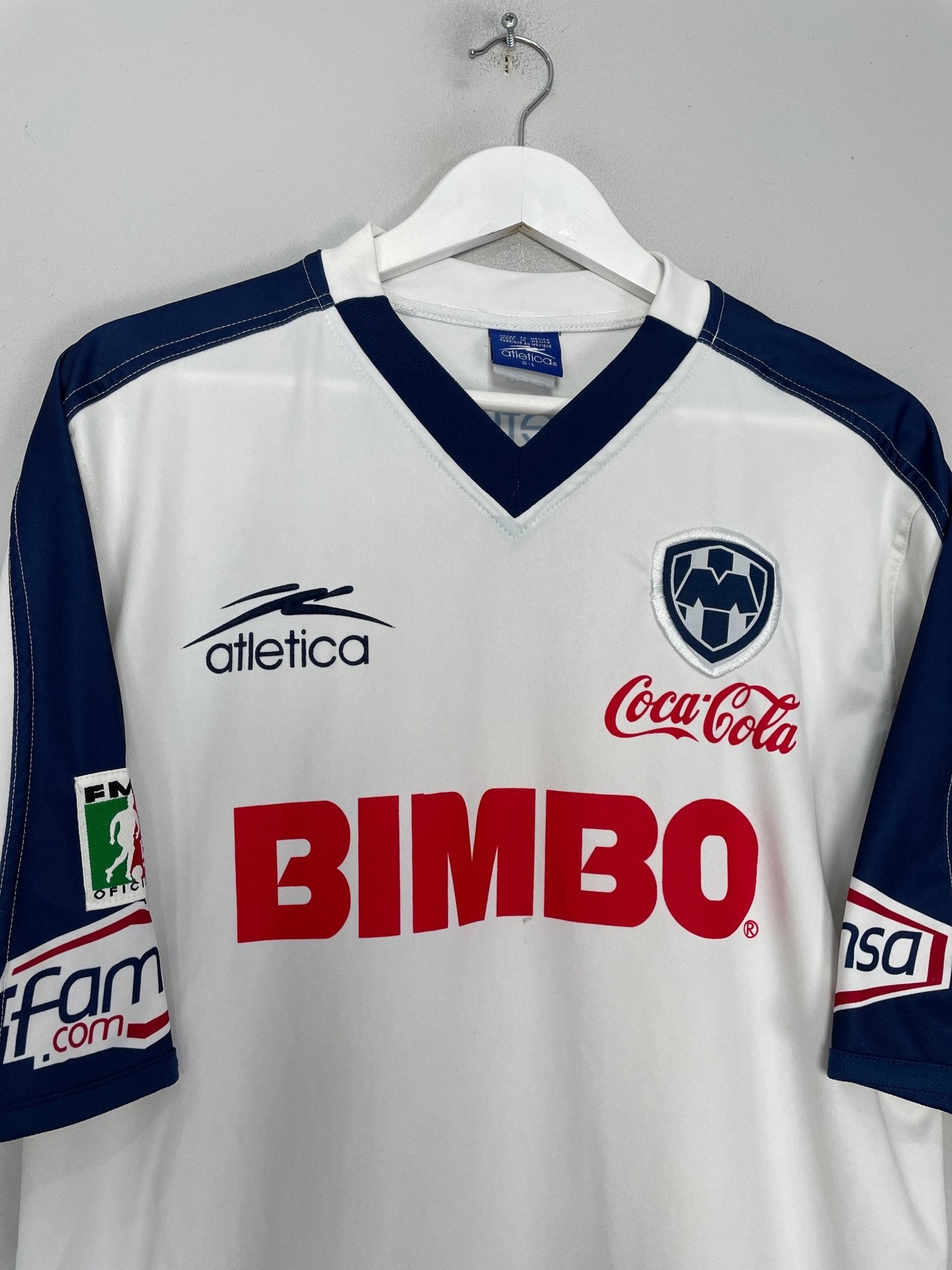 Shop 2001/02 MONTERREY HOME SHIRT (L) ATLETICA, classic football shirts, vintage football shirts & retro soccer jerseys at Cult Kits