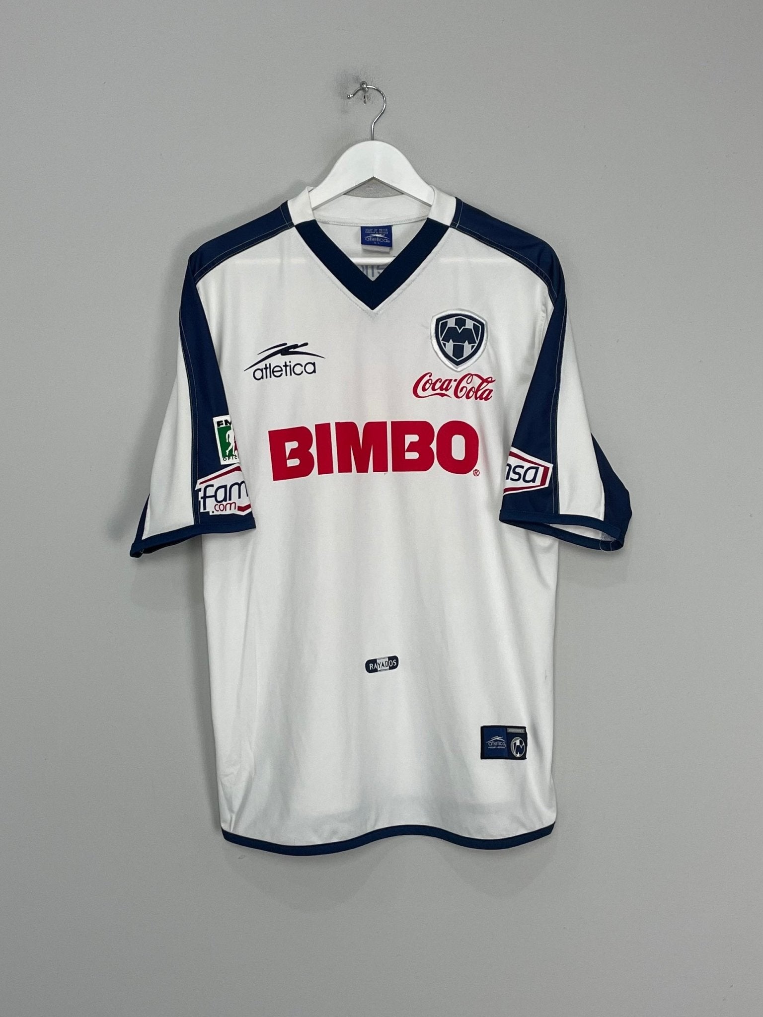 Shop 2001/02 MONTERREY HOME SHIRT (L) ATLETICA, classic football shirts, vintage football shirts & retro soccer jerseys at Cult Kits