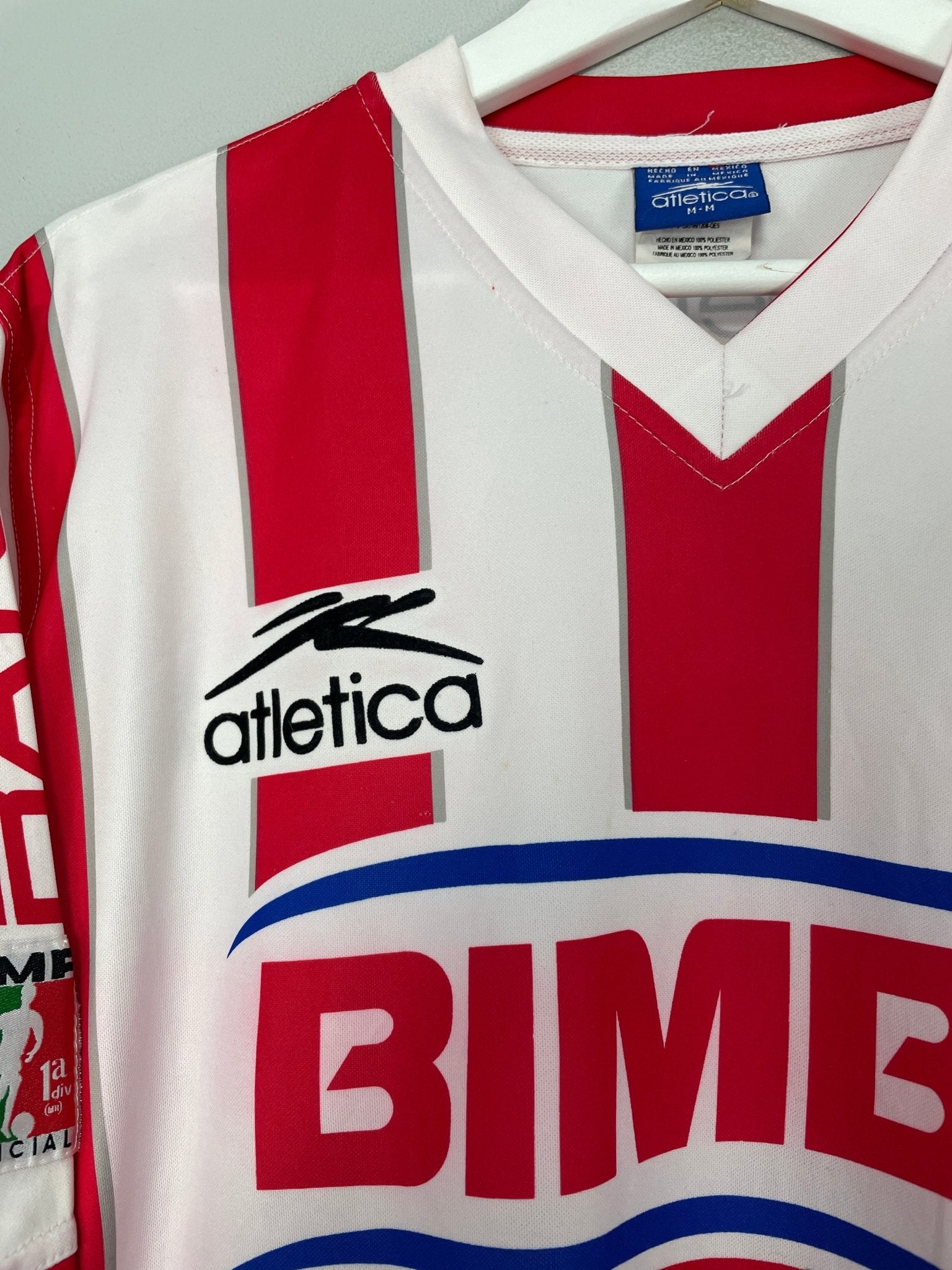 Shop 2001/02 NECAXA HOME SHIRT (M) ATLETICA, classic football shirts, vintage football shirts & retro soccer jerseys at Cult Kits