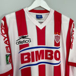 Shop 2001/02 NECAXA HOME SHIRT (M) ATLETICA, classic football shirts, vintage football shirts & retro soccer jerseys at Cult Kits