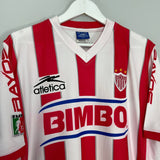 Shop 2001/02 NECAXA HOME SHIRT (M) ATLETICA, classic football shirts, vintage football shirts & retro soccer jerseys at Cult Kits