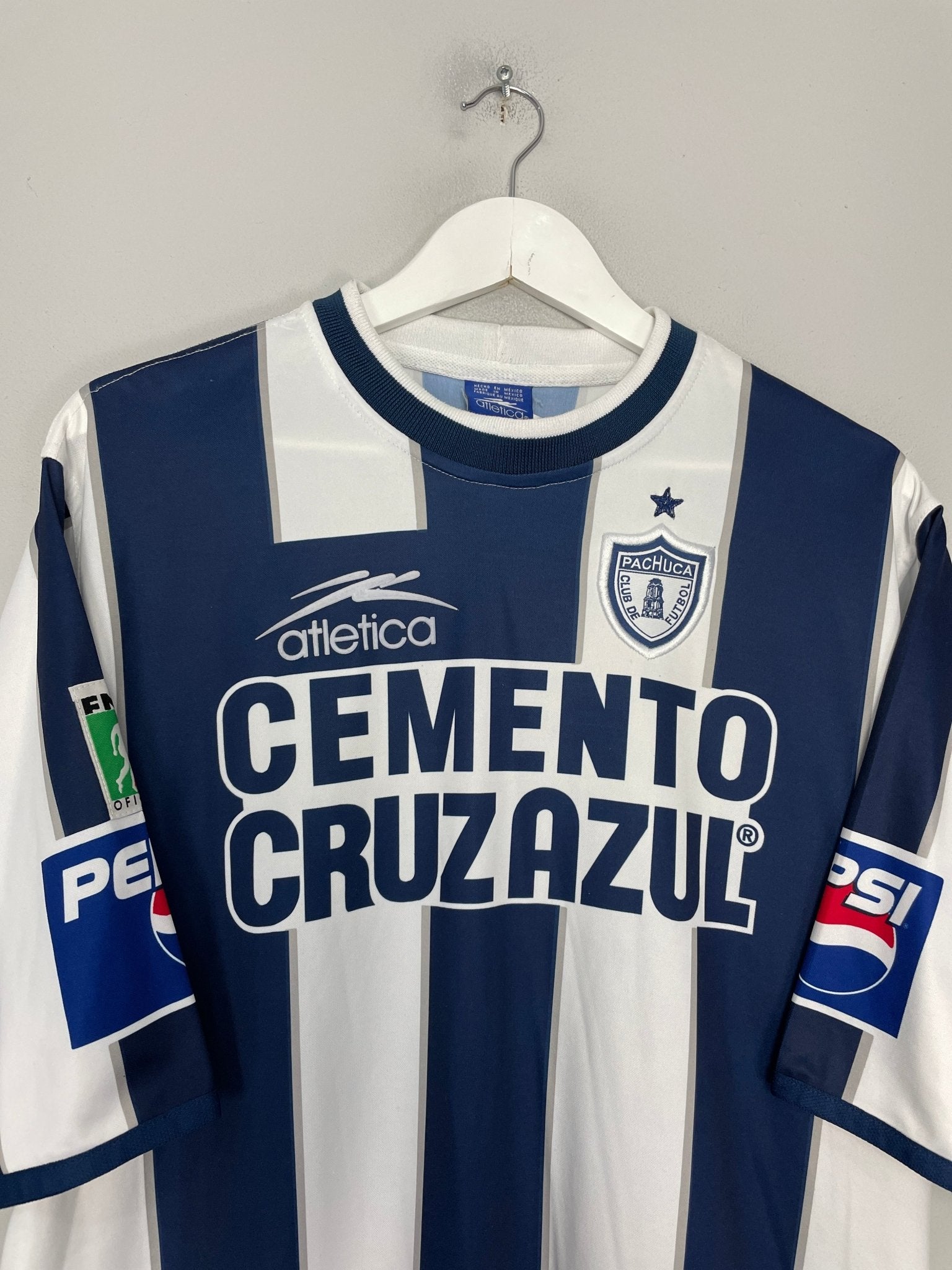 Shop 2001/02 PACHUCA HOME SHIRT (XXL) ATLETICA, classic football shirts, vintage football shirts & retro soccer jerseys at Cult Kits
