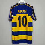 Shop 2001/02 PARMA NAKATA #10 HOME SHIRT (XL) CHAMPION, classic football shirts, vintage football shirts & retro soccer jerseys at Cult Kits