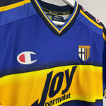 Shop 2001/02 PARMA NAKATA #10 HOME SHIRT (XL) CHAMPION, classic football shirts, vintage football shirts & retro soccer jerseys at Cult Kits