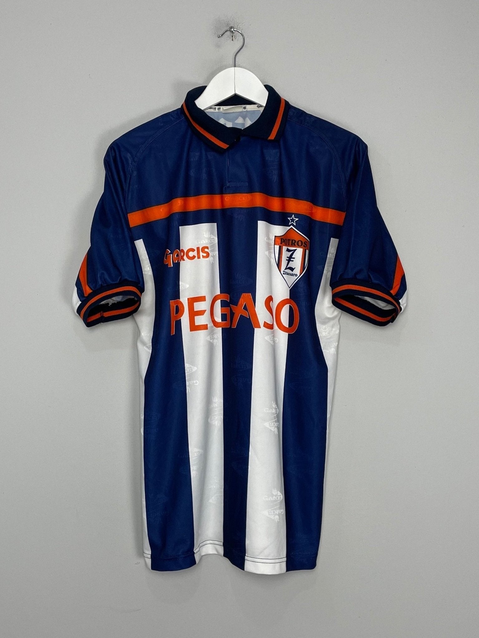 Shop 2001/02 POTROS ZITACUARO #8 AWAY SHIRT (L) GARCIS, classic football shirts, vintage football shirts & retro soccer jerseys at Cult Kits
