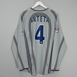 Shop 2001/02 PSG ARTETA #4 L/S AWAY SHIRT (L) NIKE, classic football shirts, vintage football shirts & retro soccer jerseys at Cult Kits