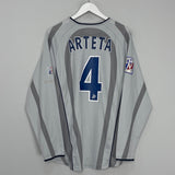 Shop 2001/02 PSG ARTETA #4 L/S AWAY SHIRT (L) NIKE, classic football shirts, vintage football shirts & retro soccer jerseys at Cult Kits