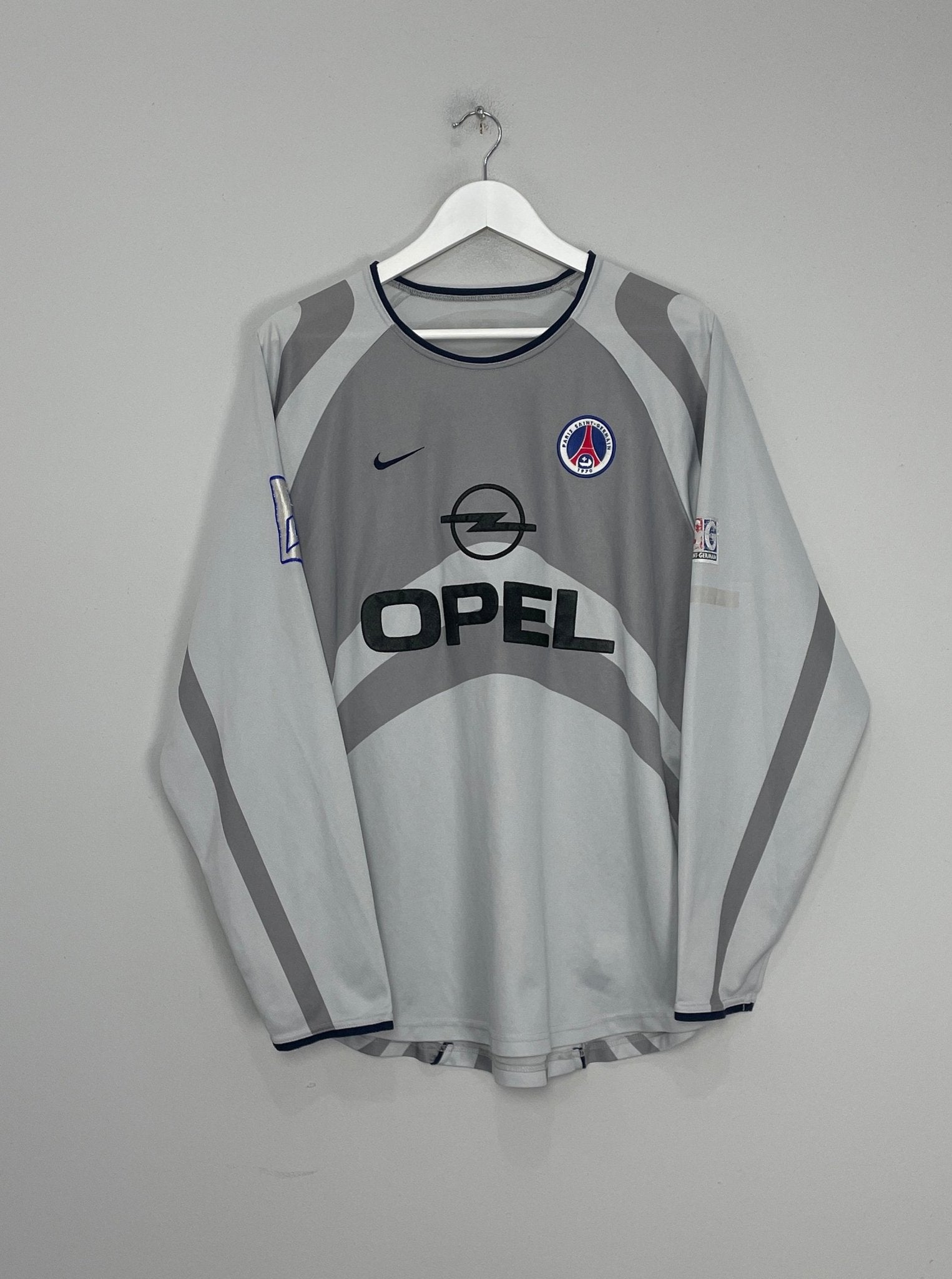 Shop 2001/02 PSG ARTETA #4 L/S AWAY SHIRT (L) NIKE, classic football shirts, vintage football shirts & retro soccer jerseys at Cult Kits