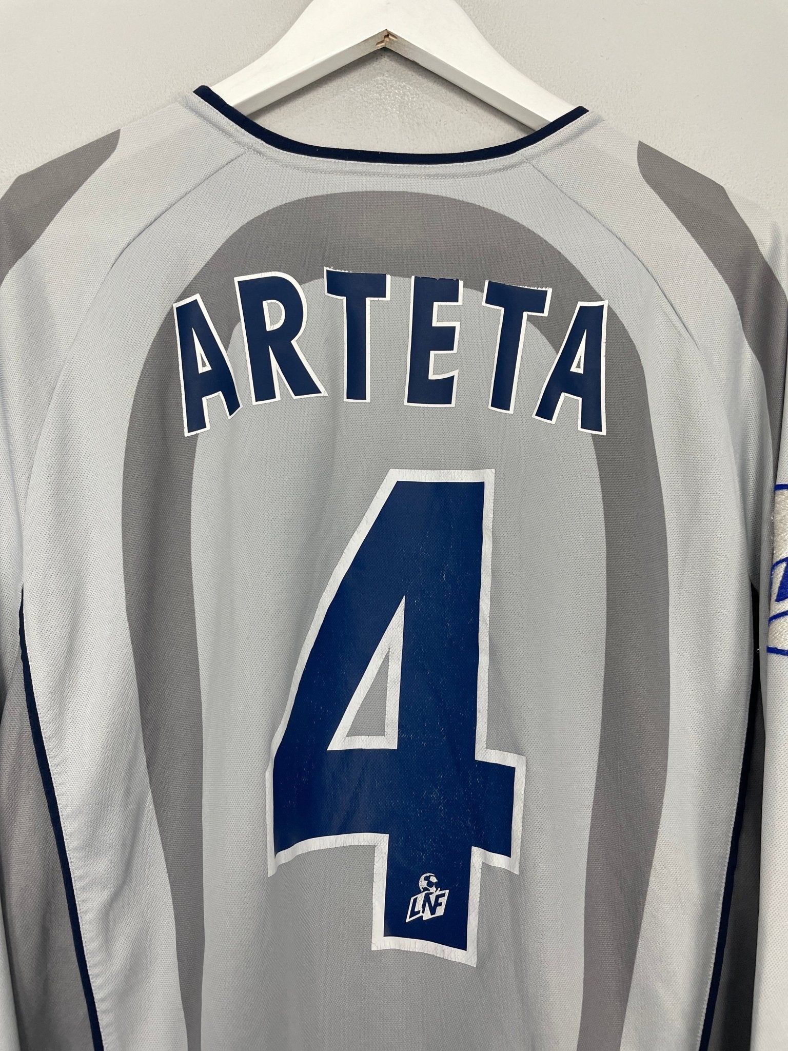 Shop 2001/02 PSG ARTETA #4 L/S AWAY SHIRT (L) NIKE, classic football shirts, vintage football shirts & retro soccer jerseys at Cult Kits
