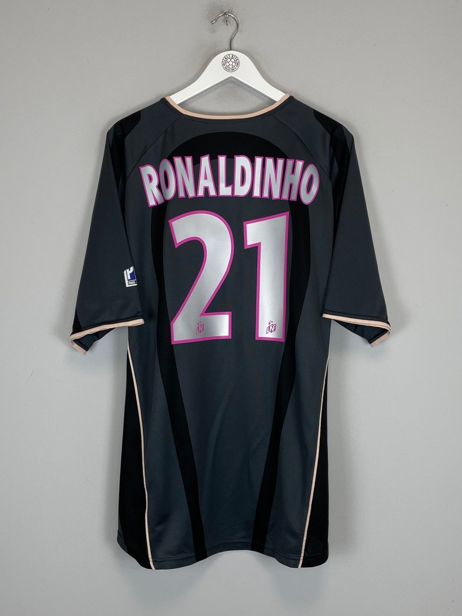 2001/02 PSG RONALDINHO 21 THIRD SHIRT (XL) NIKE - Cult Kits - XL - Buy Vintage Football Shirts, Authentic Retro Football Shirts For Sale, Classic Football Shirts & Soccer Jersey