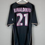 2001/02 PSG RONALDINHO 21 THIRD SHIRT (XL) NIKE - Cult Kits - XL - Buy Vintage Football Shirts, Authentic Retro Football Shirts For Sale, Classic Football Shirts & Soccer Jersey