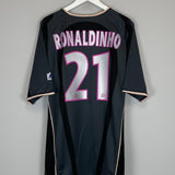 2001/02 PSG RONALDINHO 21 THIRD SHIRT (XL) NIKE - Cult Kits - XL - Buy Vintage Football Shirts, Authentic Retro Football Shirts For Sale, Classic Football Shirts & Soccer Jersey