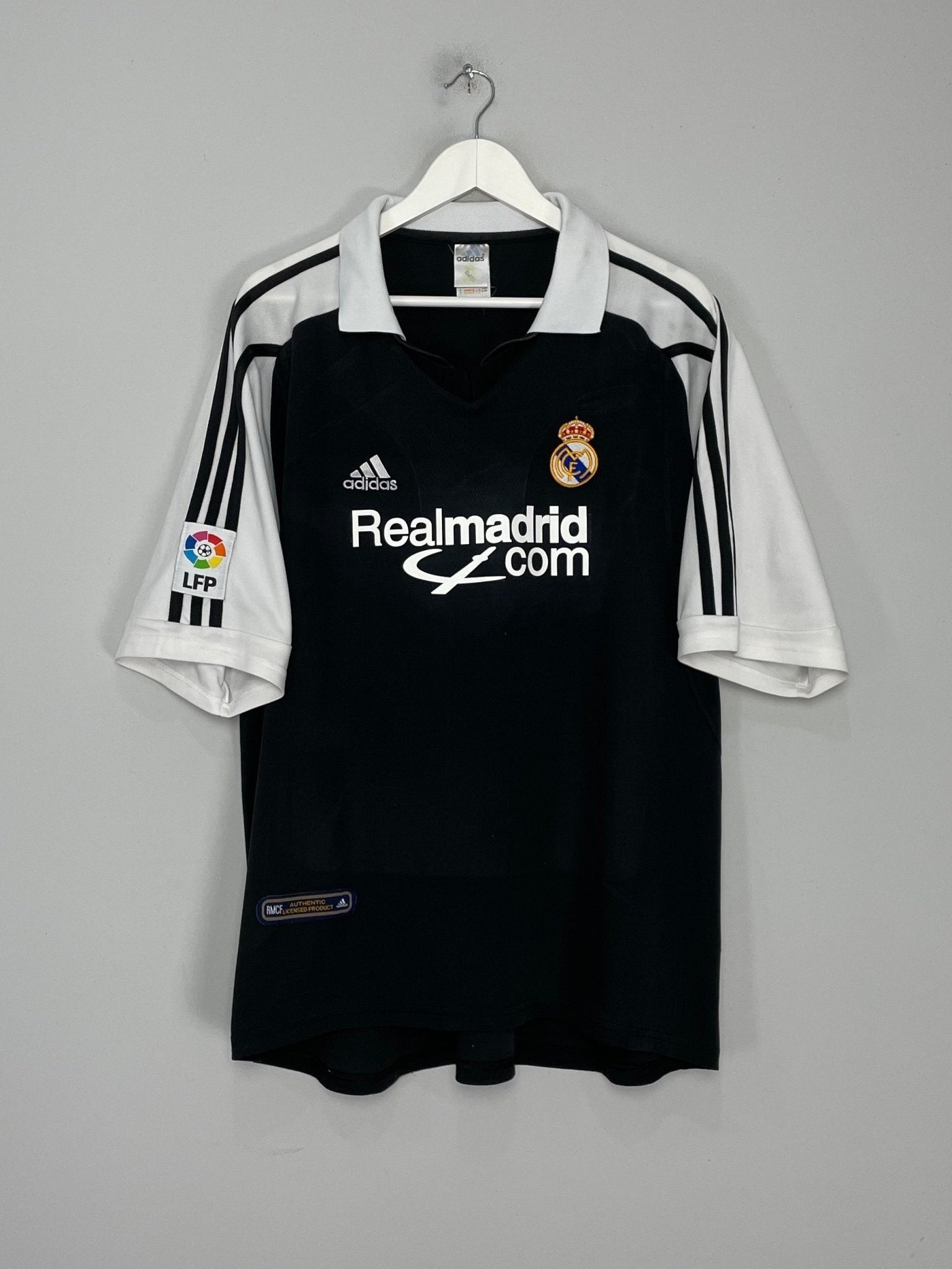 Shop 2001/02 REAL MADRID FIGO #10 AWAY SHIRT (XL) ADIDAS, classic football shirts, vintage football shirts & retro soccer jerseys at Cult Kits