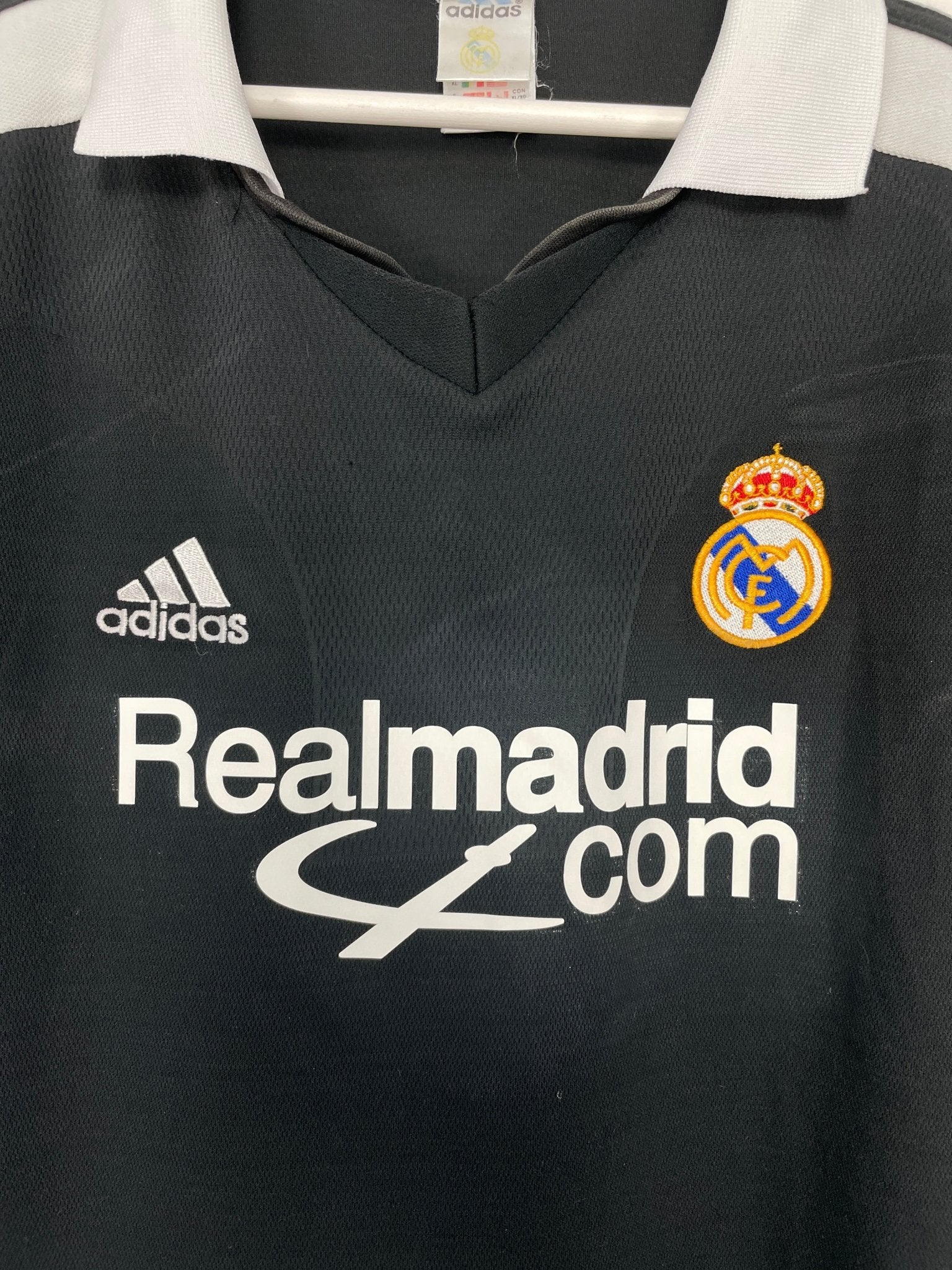 Shop 2001/02 REAL MADRID FIGO #10 AWAY SHIRT (XL) ADIDAS, classic football shirts, vintage football shirts & retro soccer jerseys at Cult Kits