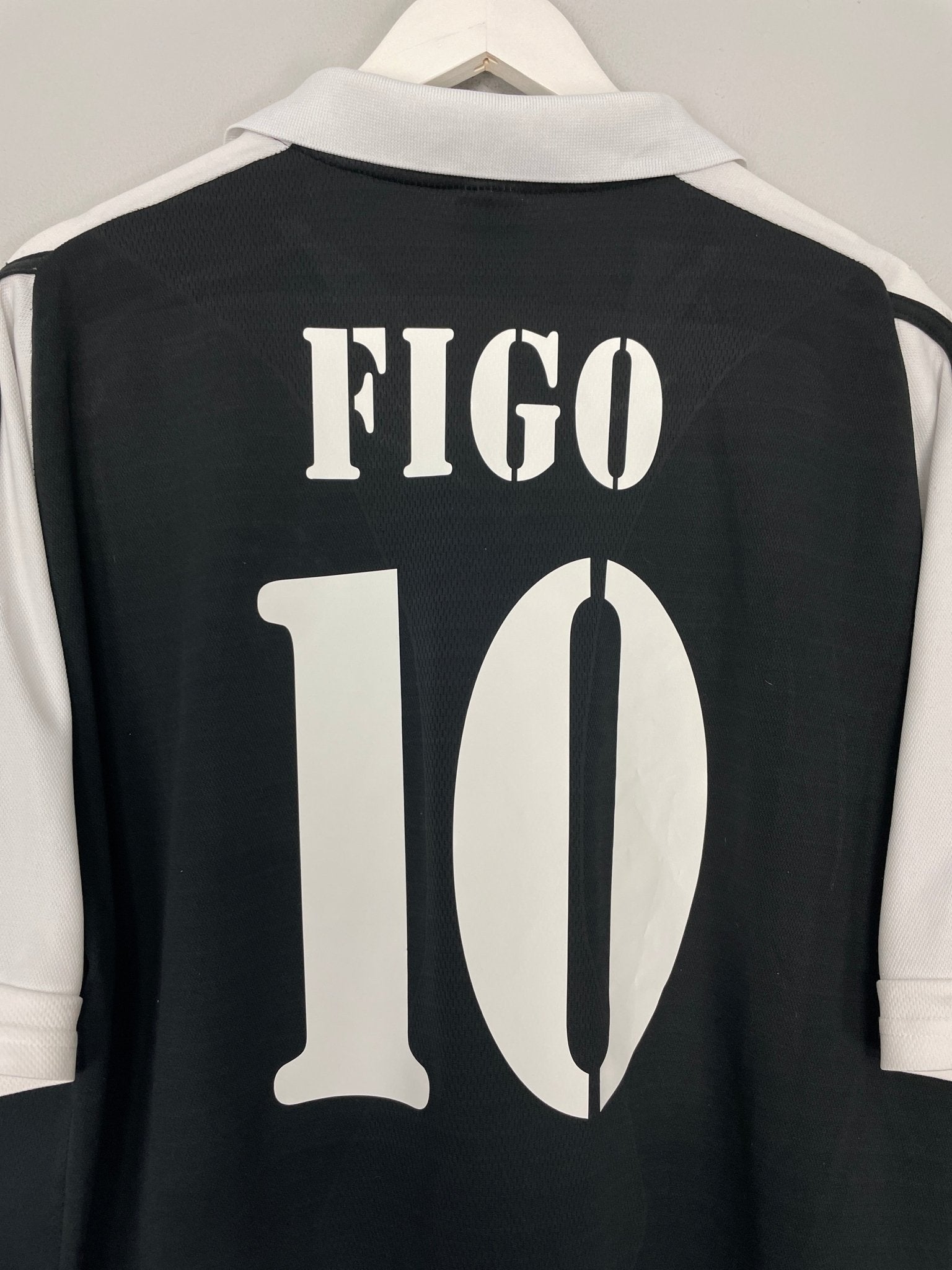Shop 2001/02 REAL MADRID FIGO #10 AWAY SHIRT (XL) ADIDAS, classic football shirts, vintage football shirts & retro soccer jerseys at Cult Kits