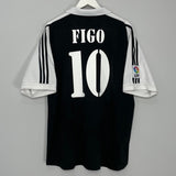 Shop 2001/02 REAL MADRID FIGO #10 AWAY SHIRT (XL) ADIDAS, classic football shirts, vintage football shirts & retro soccer jerseys at Cult Kits