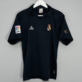 Shop 2001/02 REAL MADRID FIGO #10 *CENTENARY* AWAY SHIRT (S) ADIDAS, classic football shirts, vintage football shirts & retro soccer jerseys at Cult Kits