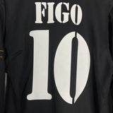 Shop 2001/02 REAL MADRID FIGO #10 L/S CENTENARY AWAY SHIRT (L) ADIDAS, classic football shirts, vintage football shirts & retro soccer jerseys at Cult Kits