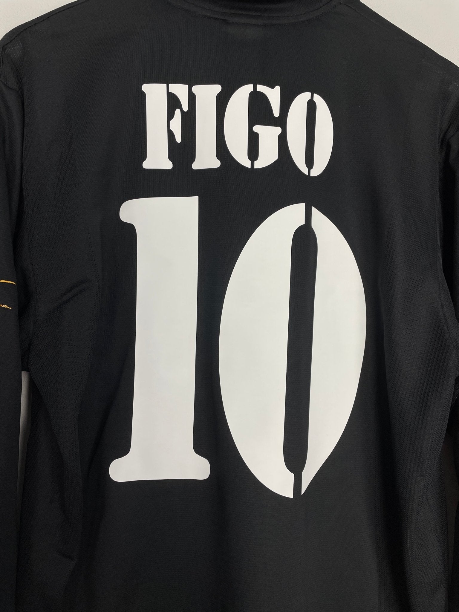 Shop 2001/02 REAL MADRID FIGO #10 L/S CENTENARY AWAY SHIRT (L) ADIDAS, classic football shirts, vintage football shirts & retro soccer jerseys at Cult Kits
