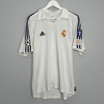 Shop 2001/02 REAL MADRID HIERRO #4 C/L HOME SHIRT (M) ADIDAS, classic football shirts, vintage football shirts & retro soccer jerseys at Cult Kits
