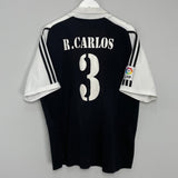 Shop 2001/02 REAL MADRID R.CARLOS #3 AWAY SHIRT (L) ADIDAS, classic football shirts, vintage football shirts & retro soccer jerseys at Cult Kits