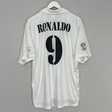 Shop 2001/02 REAL MADRID RONALDO #9 HOME SHIRT (XL) ADIDAS, classic football shirts, vintage football shirts & retro soccer jerseys at Cult Kits