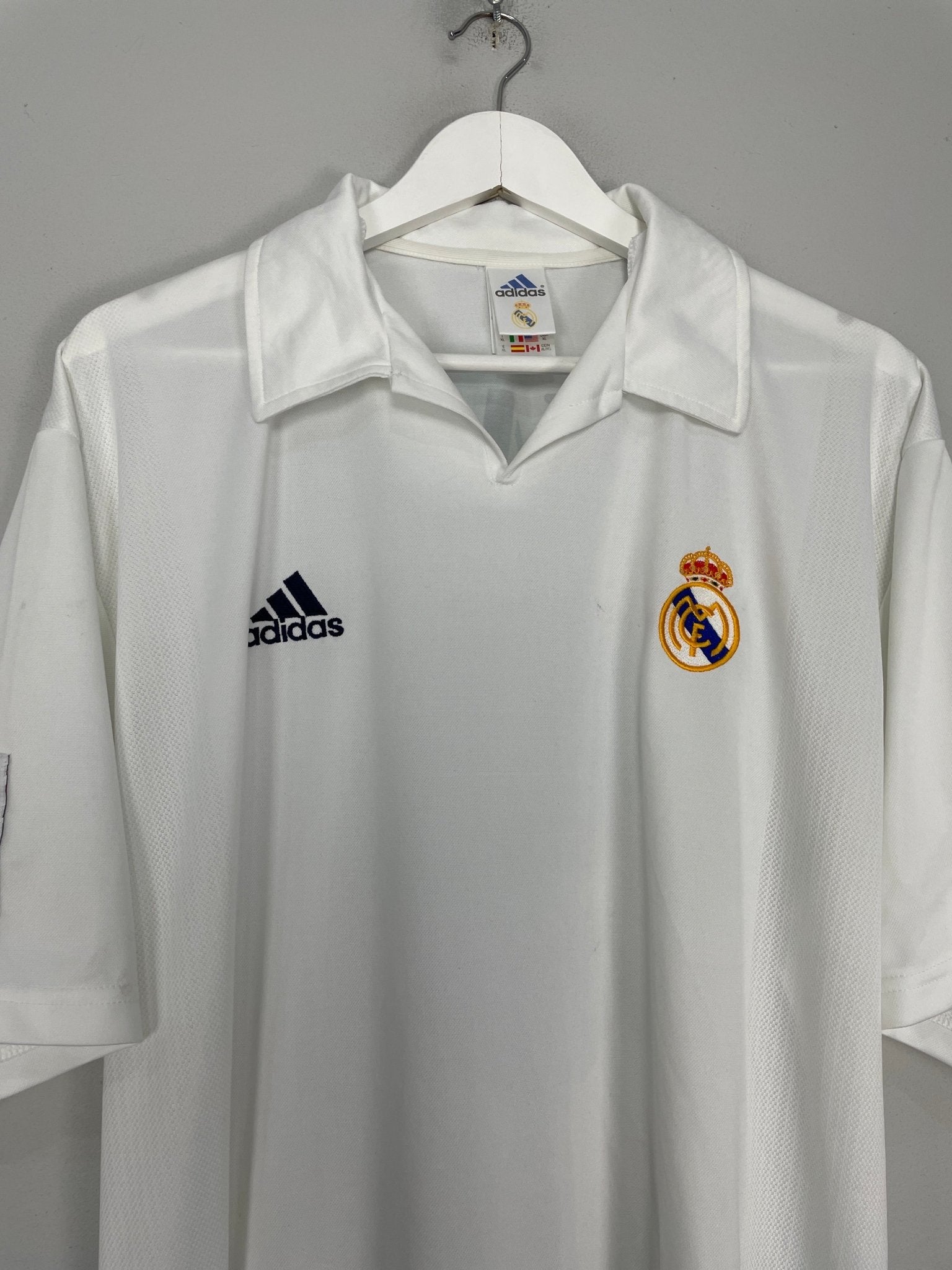 Shop 2001/02 REAL MADRID RONALDO #9 HOME SHIRT (XL) ADIDAS, classic football shirts, vintage football shirts & retro soccer jerseys at Cult Kits