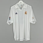 Shop 2001/02 REAL MADRID RONALDO #9 HOME SHIRT (XL) ADIDAS, classic football shirts, vintage football shirts & retro soccer jerseys at Cult Kits