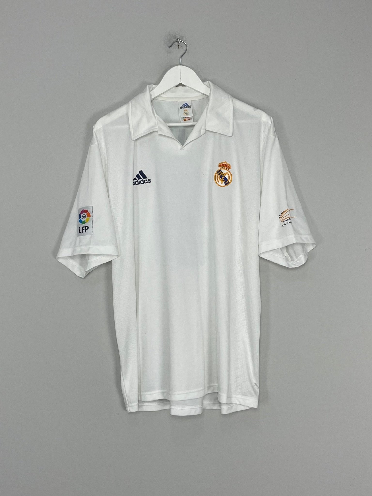 Shop 2001/02 REAL MADRID RONALDO #9 HOME SHIRT (XL) ADIDAS, classic football shirts, vintage football shirts & retro soccer jerseys at Cult Kits