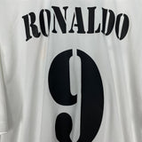 Shop 2001/02 REAL MADRID RONALDO #9 HOME SHIRT (XL) ADIDAS, classic football shirts, vintage football shirts & retro soccer jerseys at Cult Kits