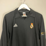 Shop 2001/02 REAL MADRID ZIDANE #5 *CENTENARY* L/S AWAY SHIRT (L) ADIDAS, classic football shirts, vintage football shirts & retro soccer jerseys at Cult Kits