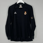 Shop 2001/02 REAL MADRID ZIDANE #5 *CENTENARY* L/S AWAY SHIRT (L) ADIDAS, classic football shirts, vintage football shirts & retro soccer jerseys at Cult Kits
