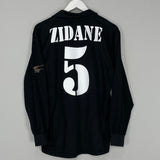 Shop 2001/02 REAL MADRID ZIDANE #5 *CENTENARY* L/S AWAY SHIRT (L) ADIDAS, classic football shirts, vintage football shirts & retro soccer jerseys at Cult Kits