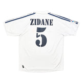 Buy 2001/02 Real Madrid Zidane 5 Home Shirt (L) Adidas ~ Free worldwide shipping available ~ Authentic Vintage Football Shirts from Cult Kits