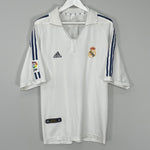 Shop 2001/02 REAL MADRID ZIDANE #5 HOME SHIRT (L) ADIDAS, classic football shirts, vintage football shirts & retro soccer jerseys at Cult Kits