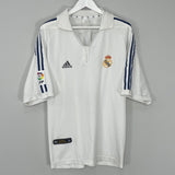 Shop 2001/02 REAL MADRID ZIDANE #5 HOME SHIRT (L) ADIDAS, classic football shirts, vintage football shirts & retro soccer jerseys at Cult Kits