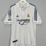Shop 2001/02 REAL MADRID ZIDANE #5 HOME SHIRT (L) ADIDAS, classic football shirts, vintage football shirts & retro soccer jerseys at Cult Kits