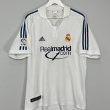 Shop 2001/02 REAL MADRID ZIDANE #5 HOME SHIRT (L) ADIDAS, classic football shirts, vintage football shirts & retro soccer jerseys at Cult Kits
