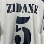 Shop 2001/02 REAL MADRID ZIDANE #5 HOME SHIRT (L) ADIDAS, classic football shirts, vintage football shirts & retro soccer jerseys at Cult Kits