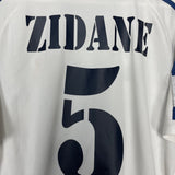 Shop 2001/02 REAL MADRID ZIDANE #5 HOME SHIRT (L) ADIDAS, classic football shirts, vintage football shirts & retro soccer jerseys at Cult Kits