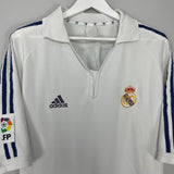 Shop 2001/02 REAL MADRID ZIDANE #5 HOME SHIRT (L) ADIDAS, classic football shirts, vintage football shirts & retro soccer jerseys at Cult Kits