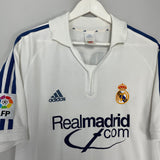 Shop 2001/02 REAL MADRID ZIDANE #5 HOME SHIRT (L) ADIDAS, classic football shirts, vintage football shirts & retro soccer jerseys at Cult Kits