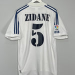 Shop 2001/02 REAL MADRID ZIDANE #5 HOME SHIRT (L) ADIDAS, classic football shirts, vintage football shirts & retro soccer jerseys at Cult Kits