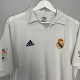Shop 2001/02 REAL MADRID ZIDANE #5 HOME SHIRT (M) ADIDAS, classic football shirts, vintage football shirts & retro soccer jerseys at Cult Kits