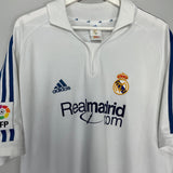 Shop 2001/02 REAL MADRID ZIDANE #5 HOME SHIRT (XL) ADIDAS, classic football shirts, vintage football shirts & retro soccer jerseys at Cult Kits