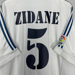 Shop 2001/02 REAL MADRID ZIDANE #5 HOME SHIRT (XL) ADIDAS, classic football shirts, vintage football shirts & retro soccer jerseys at Cult Kits
