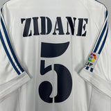 Shop 2001/02 REAL MADRID ZIDANE #5 HOME SHIRT (XL) ADIDAS, classic football shirts, vintage football shirts & retro soccer jerseys at Cult Kits