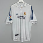 Shop 2001/02 REAL MADRID ZIDANE #5 HOME SHIRT (XL) ADIDAS, classic football shirts, vintage football shirts & retro soccer jerseys at Cult Kits